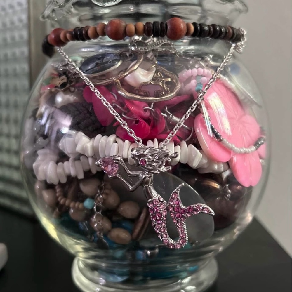 (SOLD) Mermaidcore / Beach Mystery Jewelry Jar